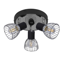 Lampa Candellux 98-61546 plafon E14 czarny chrom