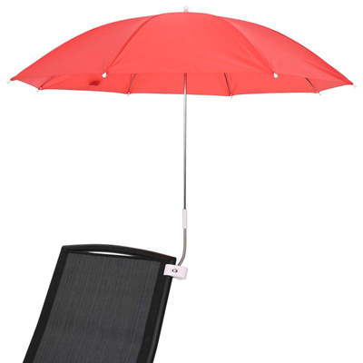 Parasol z Klamrą 2 pcs Czerwony ceglasty ? 105 x 86 cm