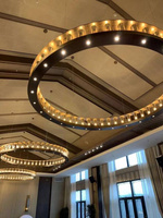 Żyrandol lampa ring 90cm wisząca E14 RL9