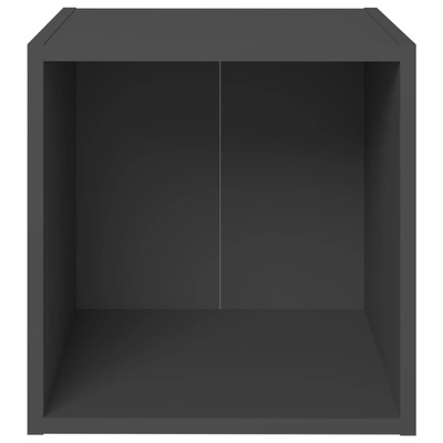 vidaXL Szafka pod TV, szara, 37x35x37 cm, materia drewnopochodny