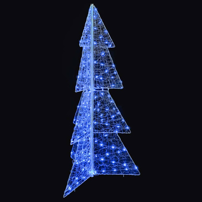 Choinka z 160 diodami LED Niebieski 150 cm Akryl