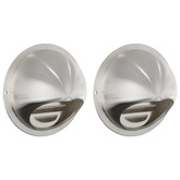 Pokrywy wentylacyjne 2 pcs Srebrny 80 mm Stal nierdzewna