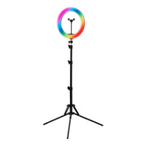 GLOW lampa pierścieniowa ring 13" RGB bsc ze statywem 10W 148021