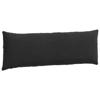 Poduszki na sofę 2 pcs Czarny 120 x 40 cm Tkanina sztruksowa