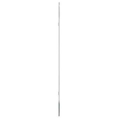 vidaXL Lustro ścienne, srebrne, 100x45 cm, owalne