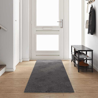 Chodnik dywanowy Szary 80 x 400 cm 100% Poliester Tuft