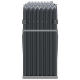 Stojak na drewno, antracyt, 180x45x100 cm, stal galwanizowana