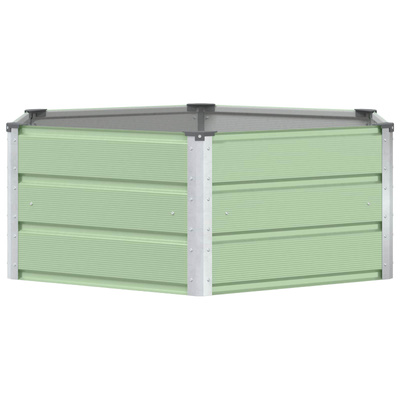 Donica Pastelowa zieleń 129 x 129 x 45 cm Stal