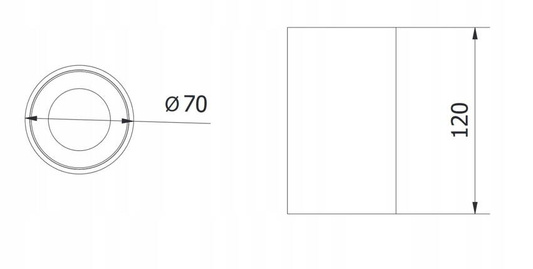 Oprawa Led GPrime Szara 10W 4000K 1000Lm Ip20