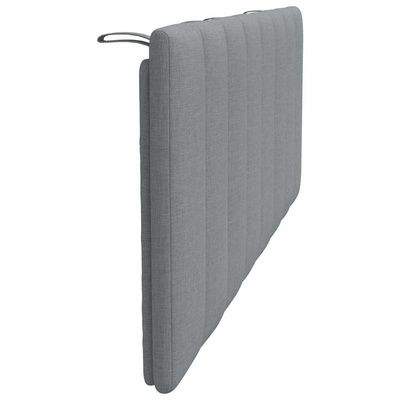 Poduszka na wezgłowie, Hanko, jasnoszara, 120 cm, tkanina