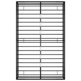 Rama łóżka, czarna, metalowa, 120 x 200 cm