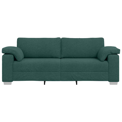 Sofa 3-osobowa Ciemna zieleń 220 cm tkanina
