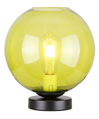 Lampka nocna Globe szklana zielona klasyczna E27 Candellux