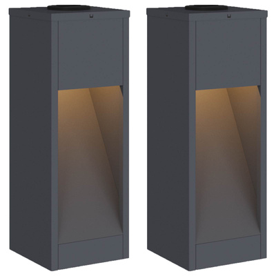 Solarna Lampa LED na Ścieżkę 2 pcs Antracyt