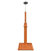 Prysznic ogrodowy z drzewa eukaliptusa i stali