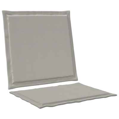 Poduszki na Siedzisko i Oparcie 4 pcs jasnoszary 47 x 45 x 2 cm