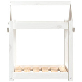 vidaXL Legowisko dla psa, białe, 61x50x70 cm, lite drewno sosnowe