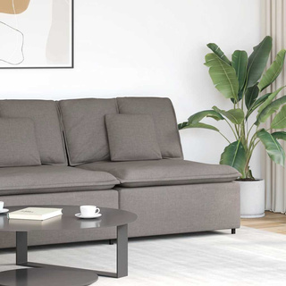 Modułowy moduł centralny sofy z poduszkami Taupe 100 cm