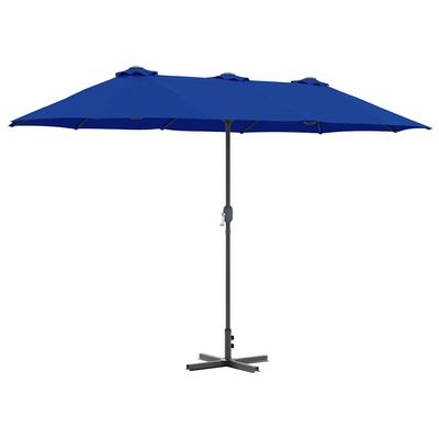 Parasolka ogrodowa 370 x 197 x 239 cm Poliester i aluminium