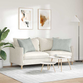 Poduszki na sofę 2 pcs Jasnoszary 70 x 50 cm Tkanina sztruksowa
