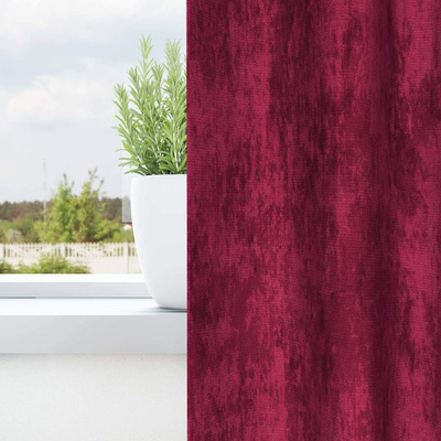 Zasłony z weluru 2 pcs Czerwone wino 260 x 140 cm Aksamit