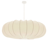 Lampa wisząca CAFEE' skandynawska - z abażurem kremowym latte 66cm - nowoczesne oświetlenie sufitowe do salonu i jadalni E27