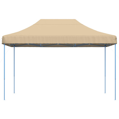 Namiot Imprezowy Beżowy 279 x 410 x 315 cm Materiał Oxford