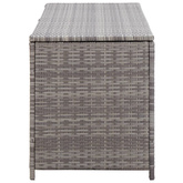 Skrzynia ogrodowa, szara, 150 x 50 x 60 cm, rattan PE