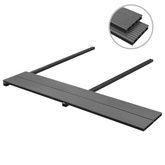 Deska Tarasowa 6 pcs Szary Kompozyt drewniano-plastikowy
