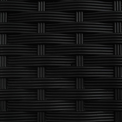 Podniesione łóżko z kratką i dachem Czarny 204 x 40 x 138 cm PP