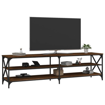 vidaXL Szafka pod TV, brązowy dąb, 180x40x50, materiał drewnopochodny