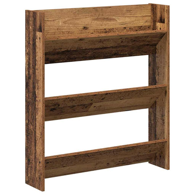 Szafka na buty z półką 2 pcs Stare drewno 84 x 18 x 90 cm