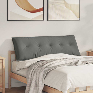 Poduszka na plecy Ciemnoszary 140 x 50 cm Tkanina mikrofibrowa