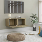 vidaXL Szafka pod TV, dąb sonoma, 80x30x30 cm, materiał drewnopochodny