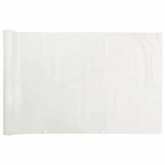 Osłona balkonowa, biała, 800x120 cm, PVC