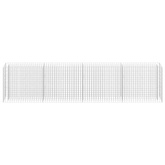 vidaXL Podwyższona donica gabionowa, galwanizowana stal, 360x30x90 cm