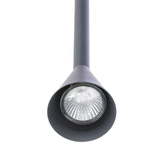 Lampa wisząca tuba Tucson szara pojedyncza GU10 metalowa