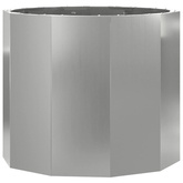 Donica Srebrny 60 x 60 x 50 cm Stal Galwanizowana
