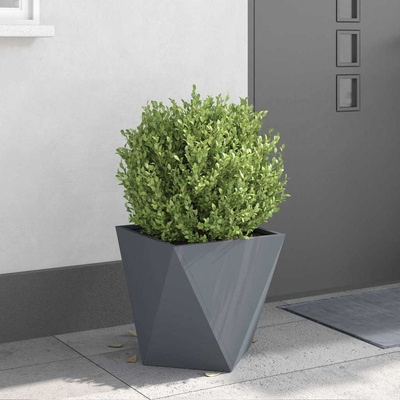 Donica 2 pcs Antracyt 40 x 40 x 40 cm Stal