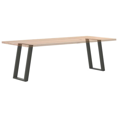 Nogi do stołu jadalnego w kształcie litery U 2 szt. Antracyt 60x(72-73) cm Stal