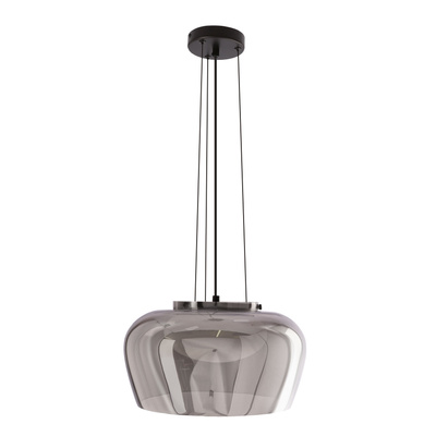 Lampa wisząca Insieme 35 szklana klosz dymiony nad stół do salonu