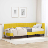 Rama Łóżka Narożnego z Materacem 2 szt. Żółty 80 x 200 cm