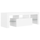 vidaXL Szafka pod TV z oświetleniem LED, biała, 120x35x40 cm