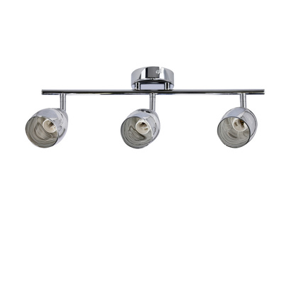 Lampa sufitowa MILTON listwa ze szklanymi kloszami regulowana 3-punktowa do kuchni