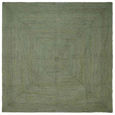 Dywany pokojowe Kwadrat Oliwkowy zielony 200 x 200 cm Juta