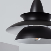 Lampa Wisząca czarna Abruzzo Luppo E27