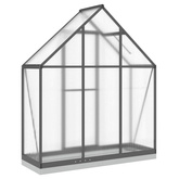 Szklarnia z ramą podstawy, antracyt, 169x58x202 cm, aluminium