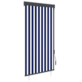 vidaXL Roleta zewnętrzna, 100x250 cm, niebiesko-biała