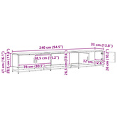Jednostki telewizyjne 240 x 35 x 41 cm Stare drewno