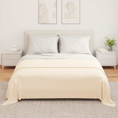 Koce narzutowe 6 pcs Kremowy 280 x 210 cm Polar